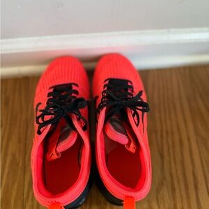 Nike Women's Sneakers - Bright Orange and Black